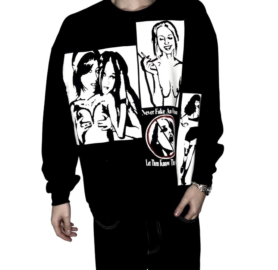 Liz vicious and Bettie page unisex sweatshirt
