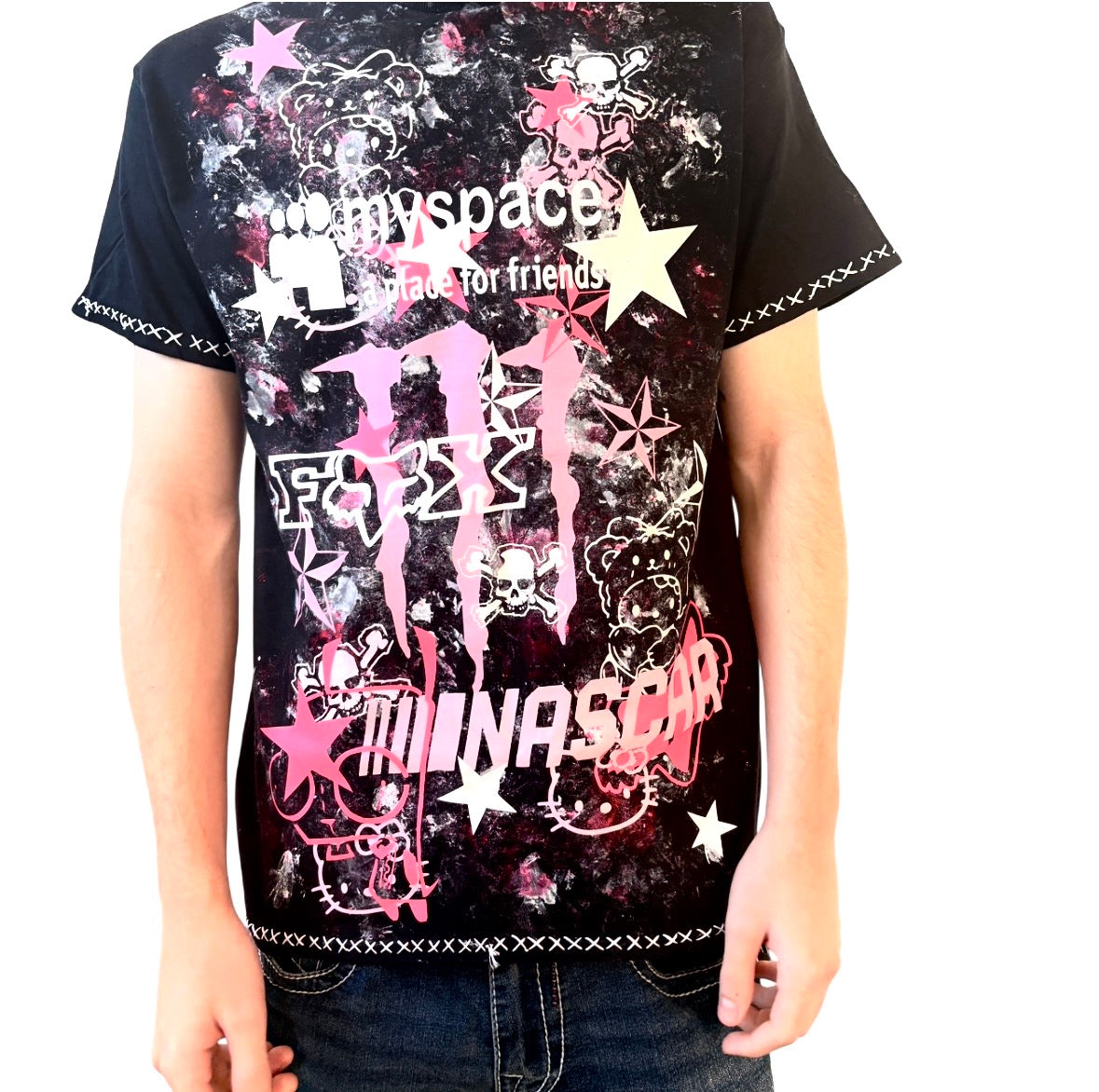 Pink scene core top