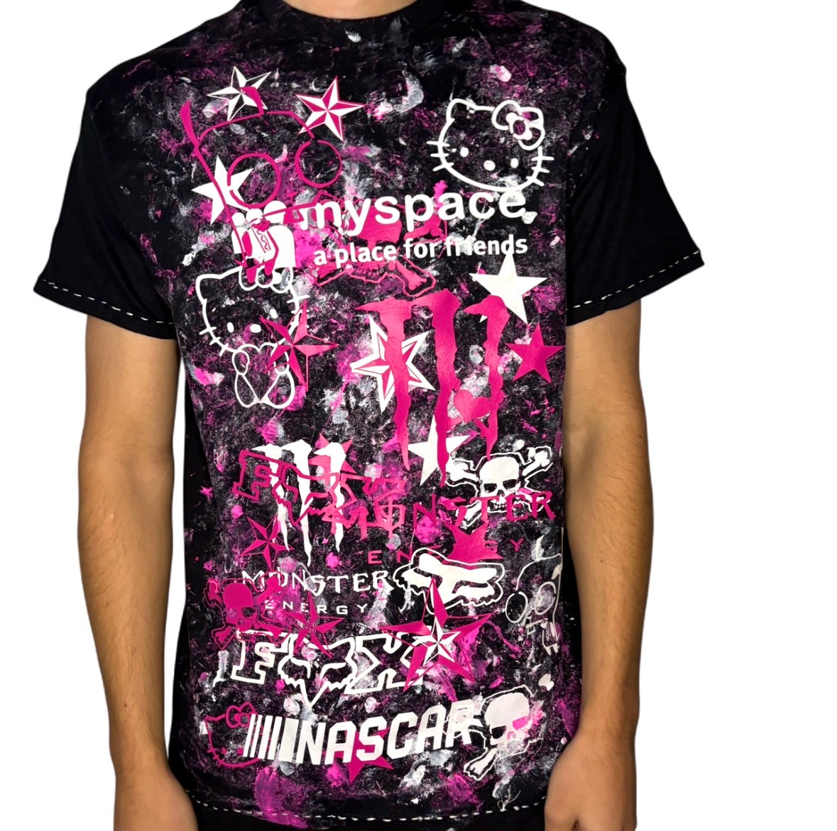 Pink scene core top