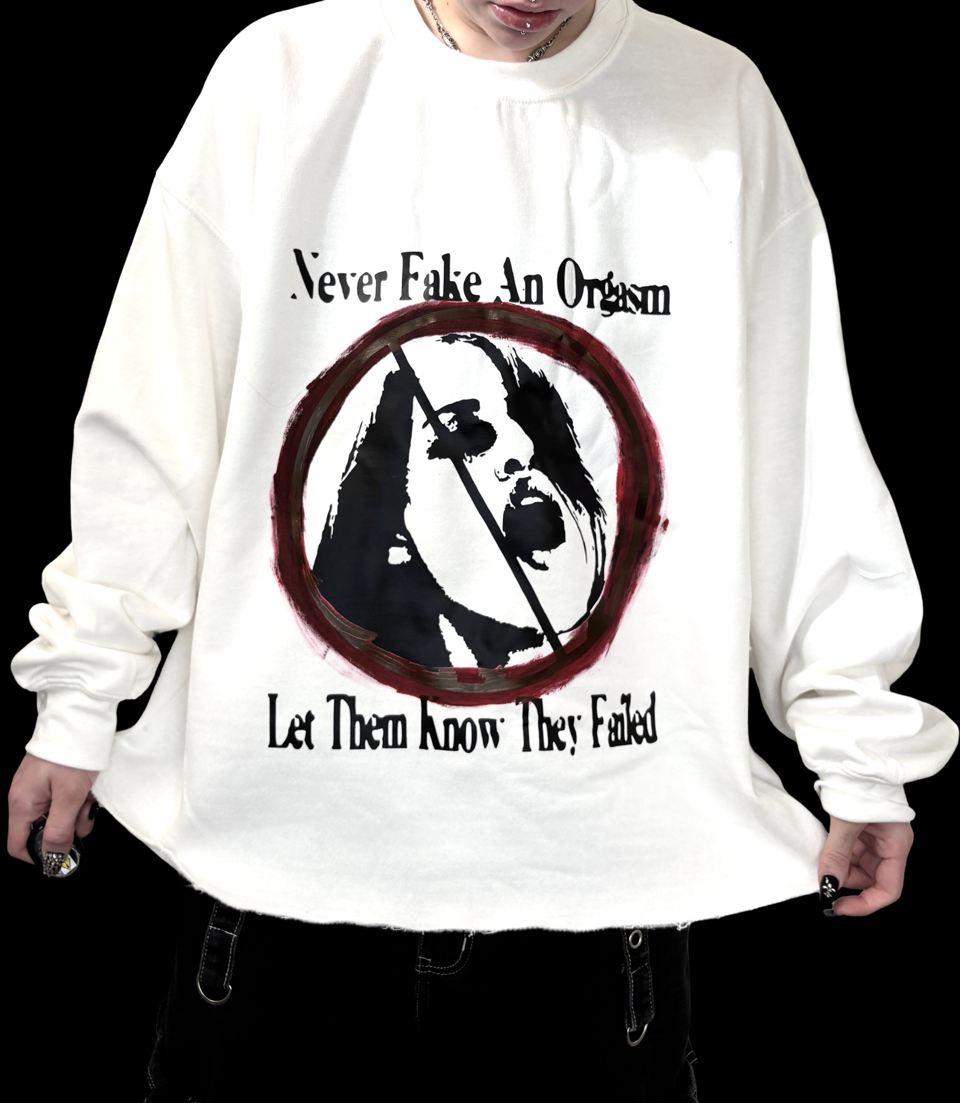 Never fake an orgasm sweatshirt