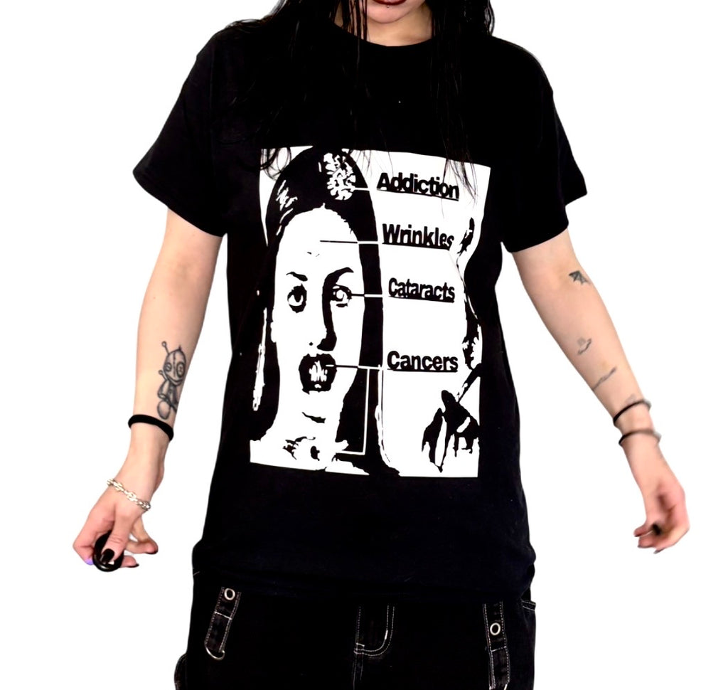 Cigarette effects unisex top