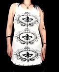 Alternative Fleur de lis wide strap tank top