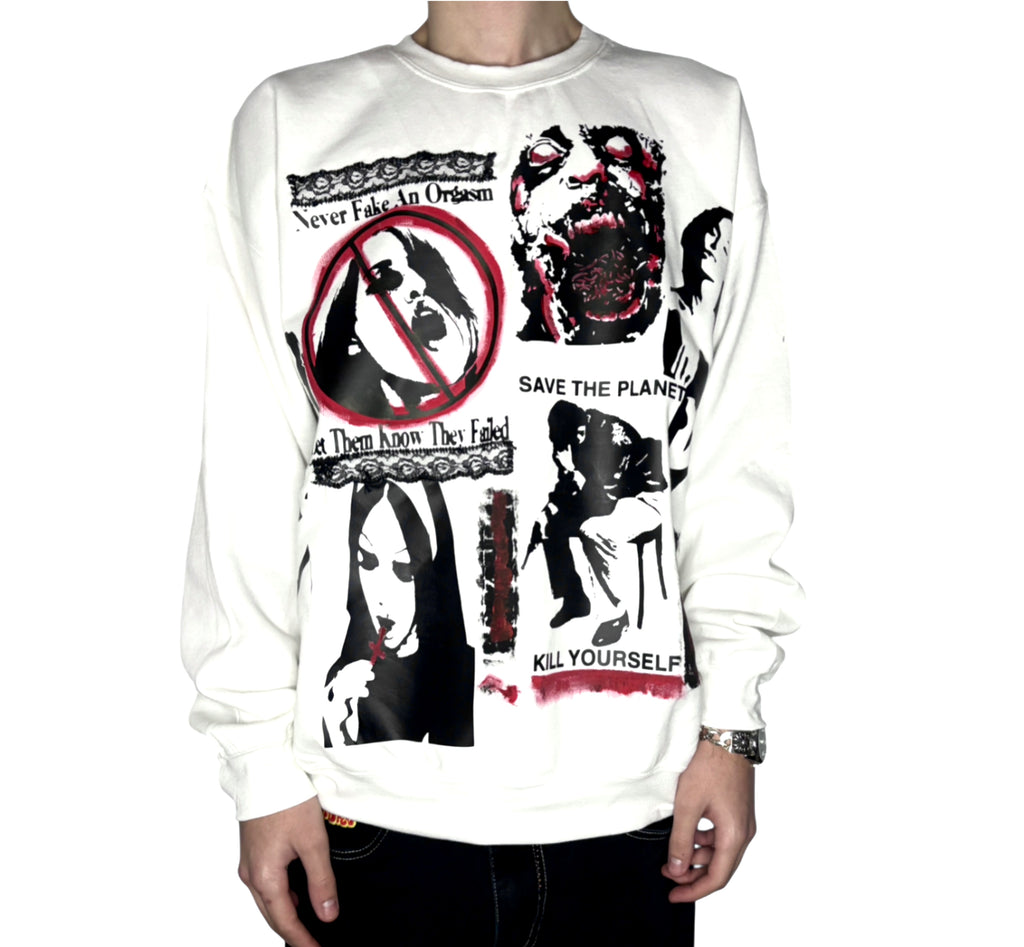 Collective trash polka sweatshirt