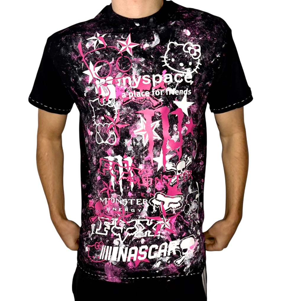 Pink scene core top