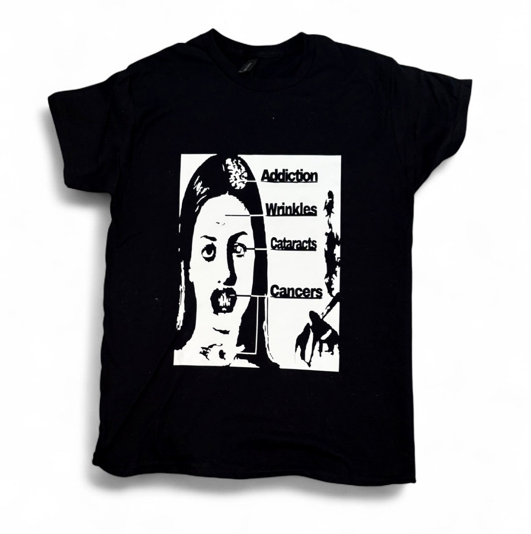 Cigarette effects unisex top