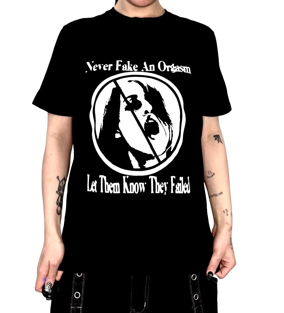 Never fake an orgasm alternative top