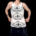 Alternative Fleur de lis wide strap tank top (Copy)