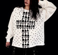 Bone cross studded unisex sweatshirt 1 of 1