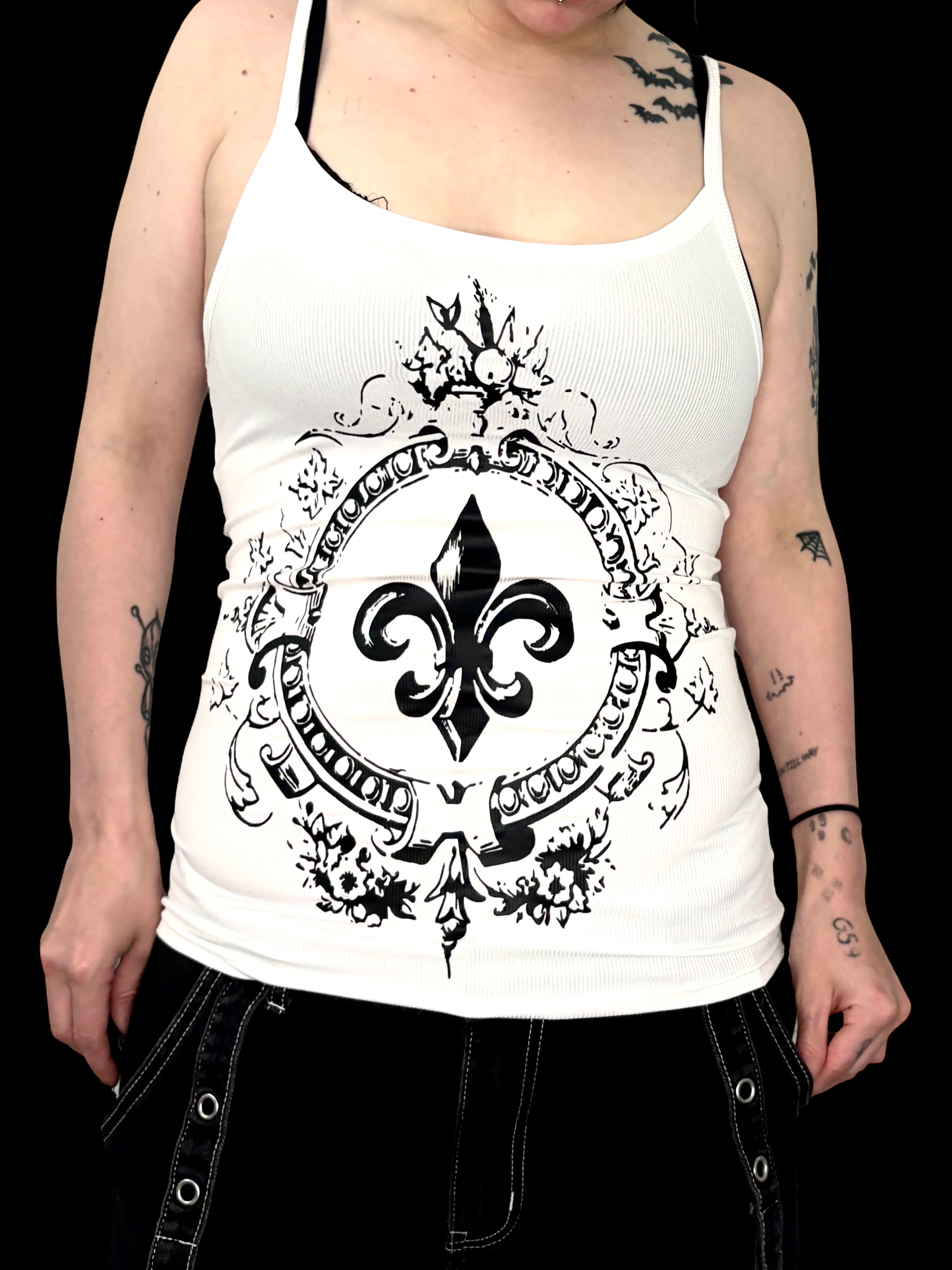 Alternative Fleur de lis tank top