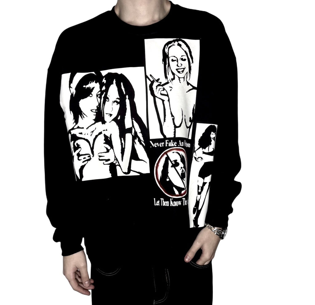 Liz vicious and Bettie page unisex sweatshirt