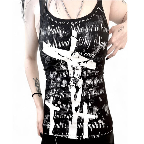 Alternative cross tank top top