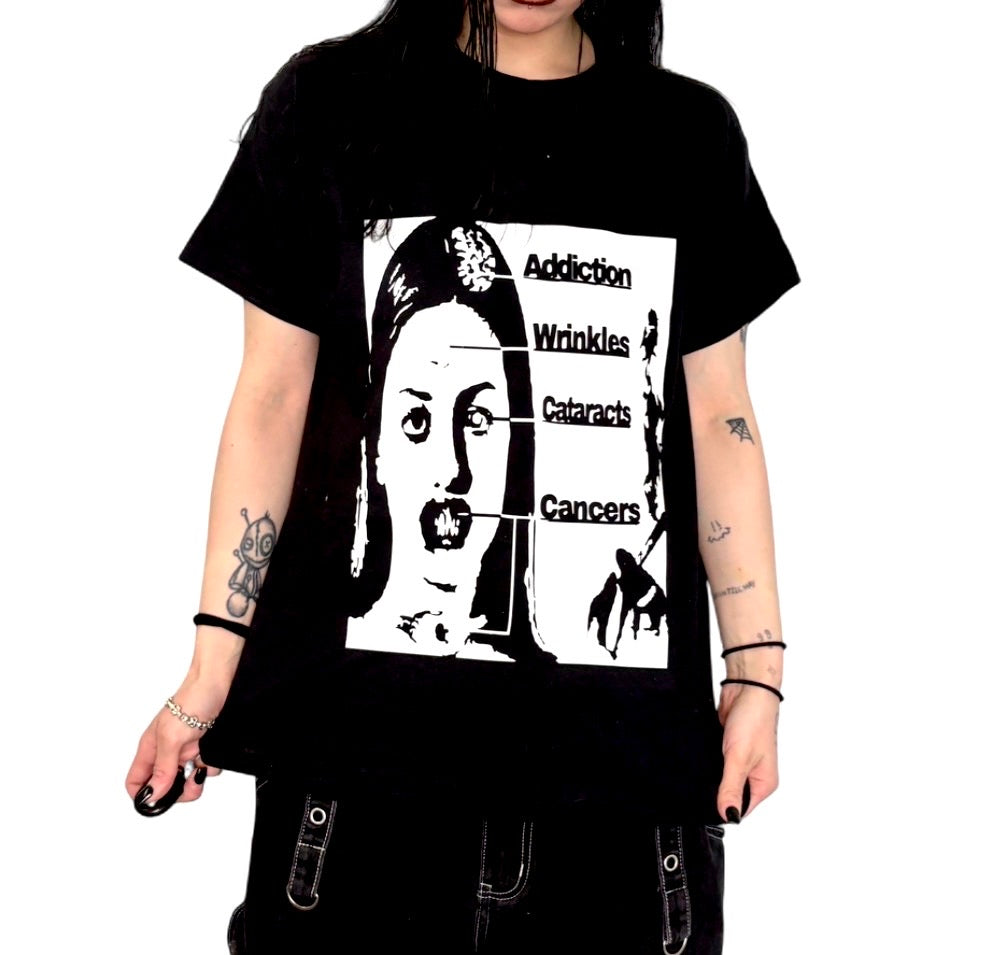 Cigarette effects unisex top