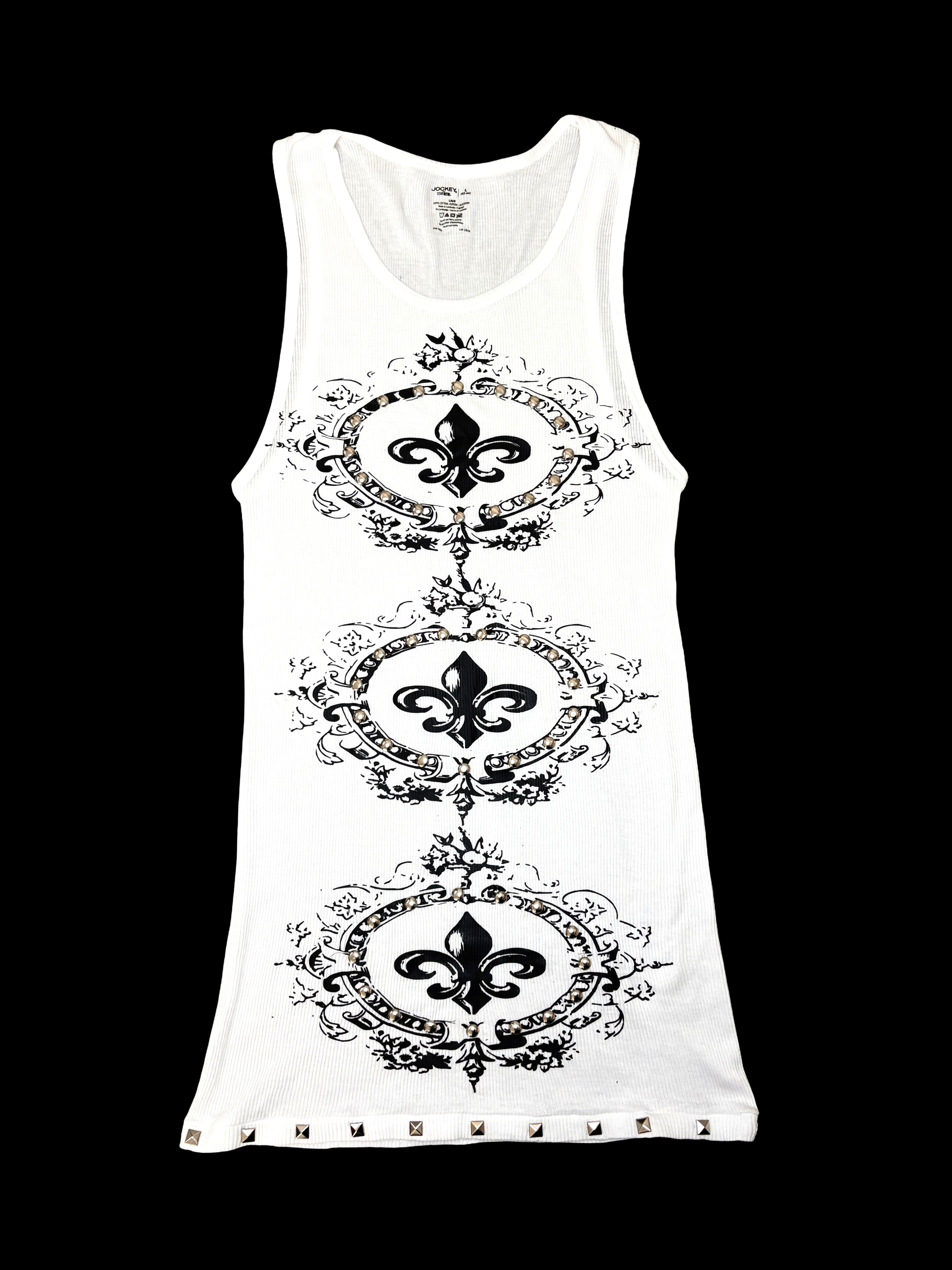 Alternative Fleur de lis wide strap tank top (Copy)