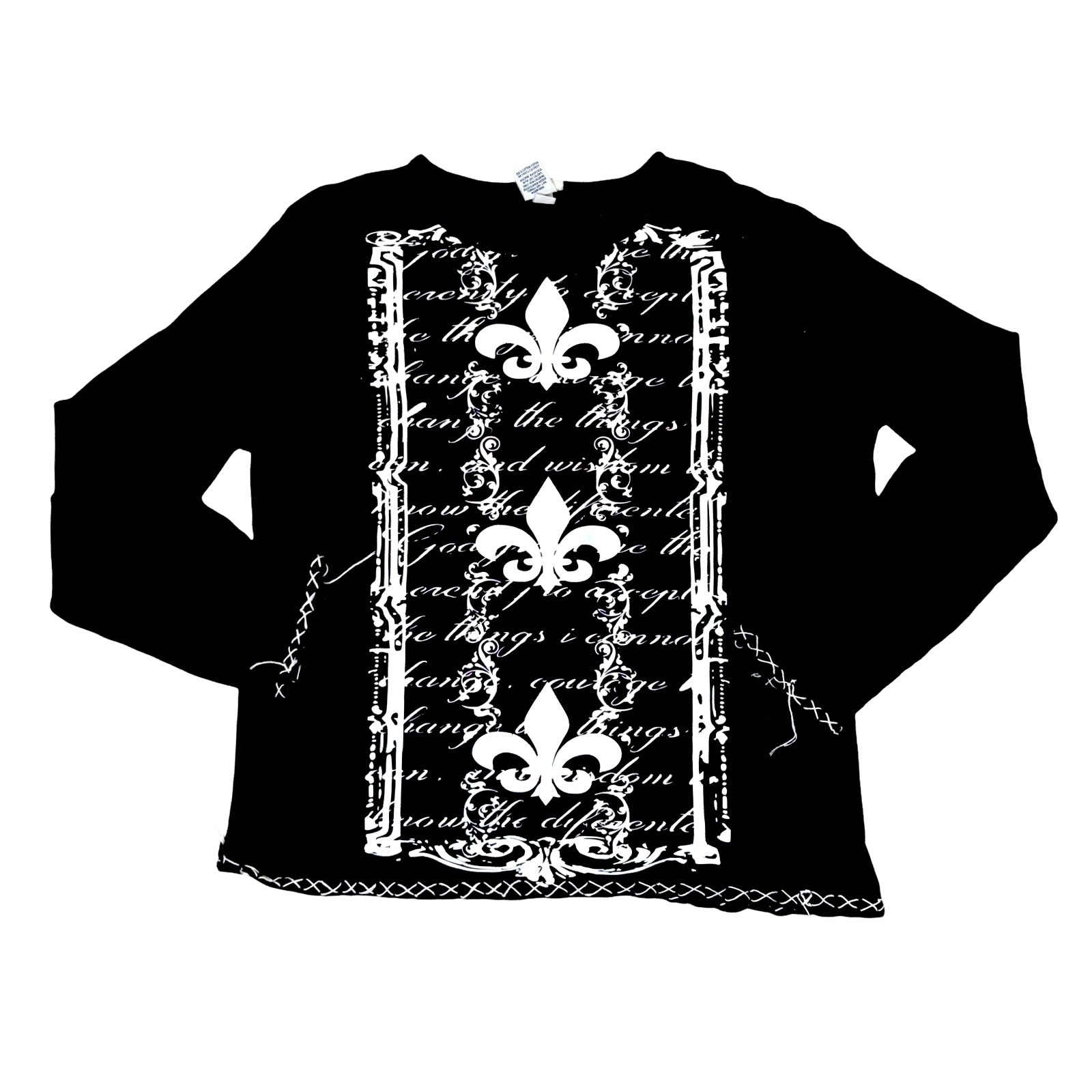 Alternative Fleur de lis long sleeve top