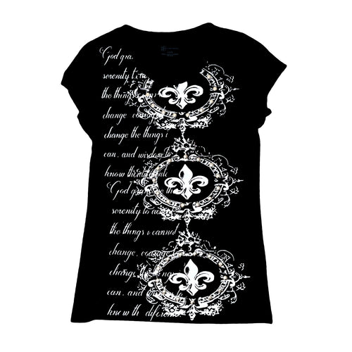 Alternative Fleur de lis fitted top