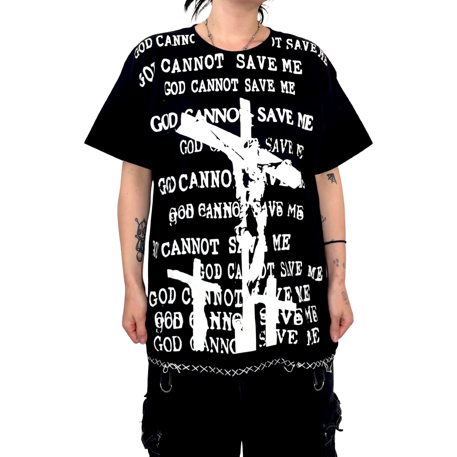 “God can’t save me” top