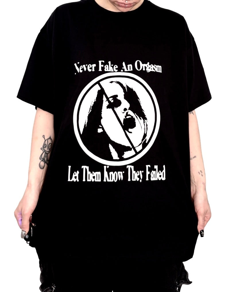 Never fake an orgasm alternative top