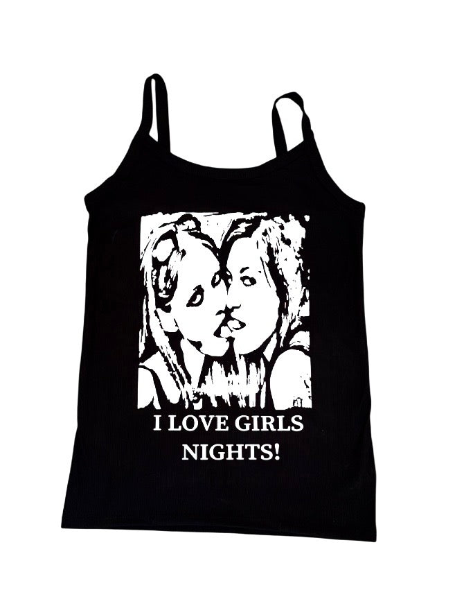 I love girls nights tank top