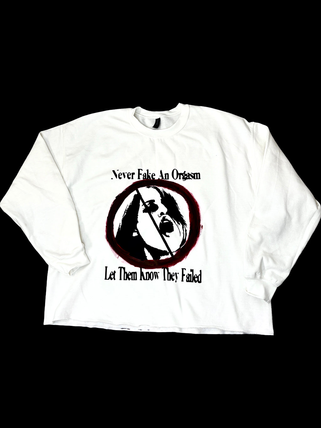 Never fake an orgasm sweatshirt