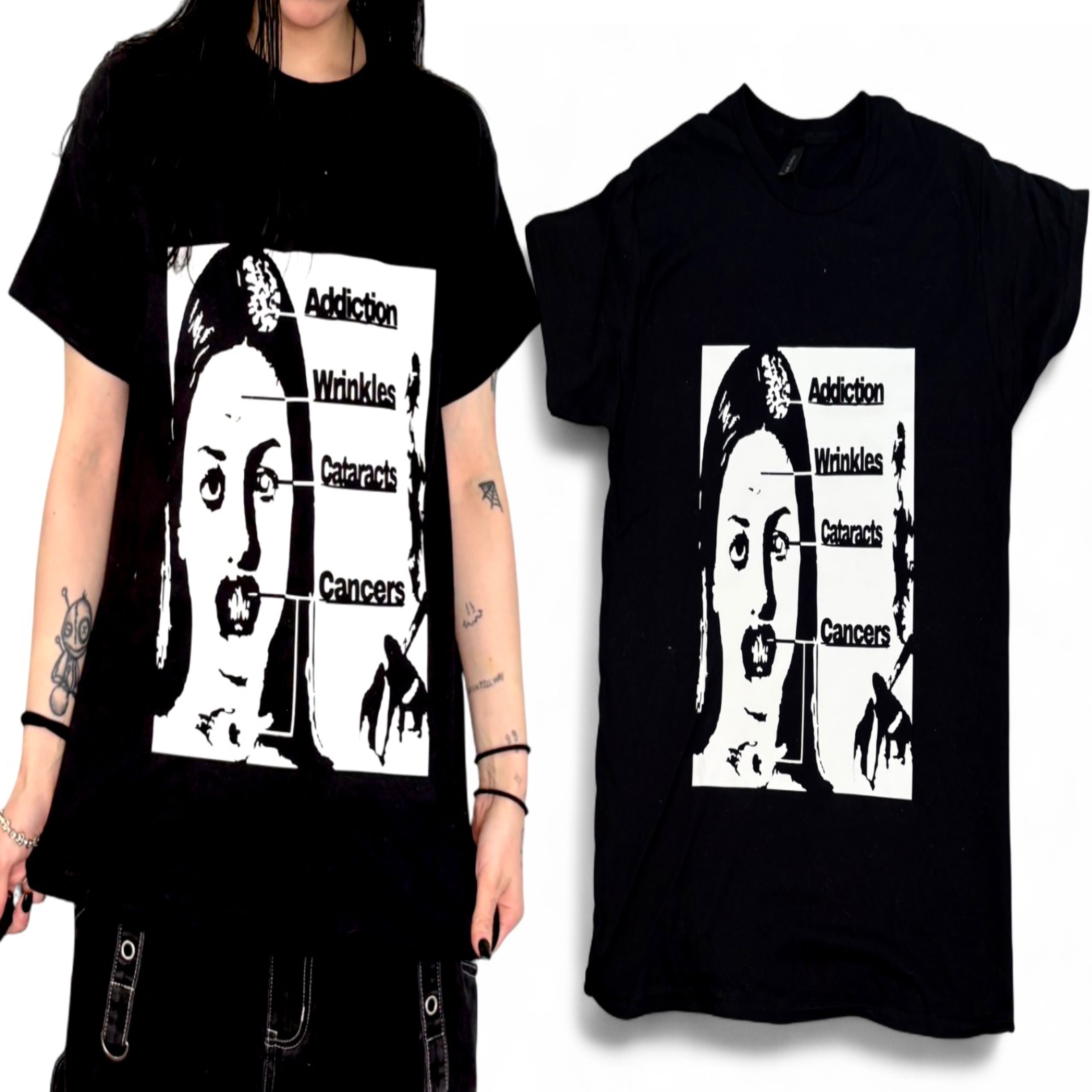 Cigarette effects unisex top