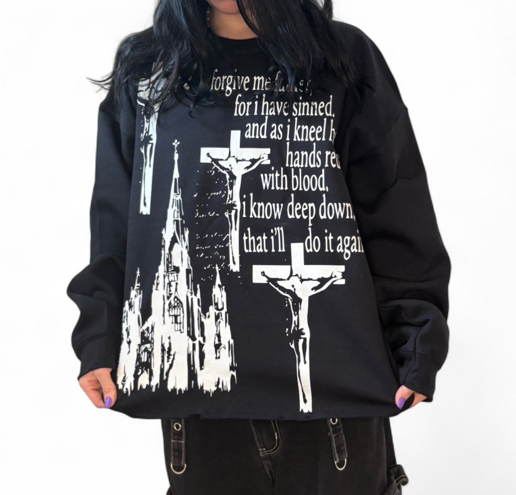 God on the cross unisex sweatshirt