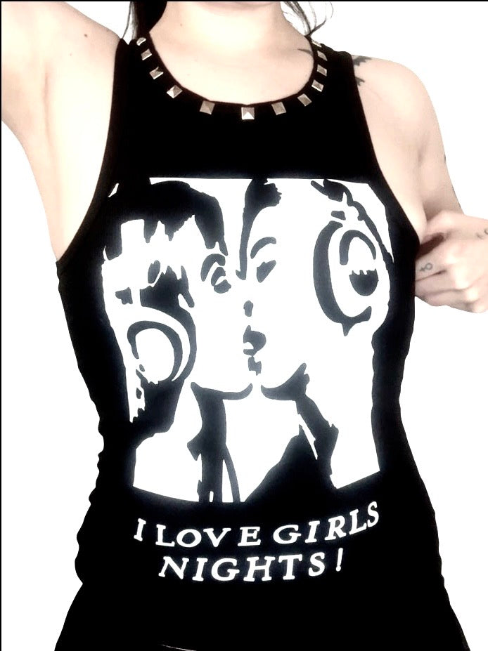 I love girls nights tank top