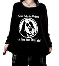 Never fake an orgasm long sleeve alternative top (Copy)