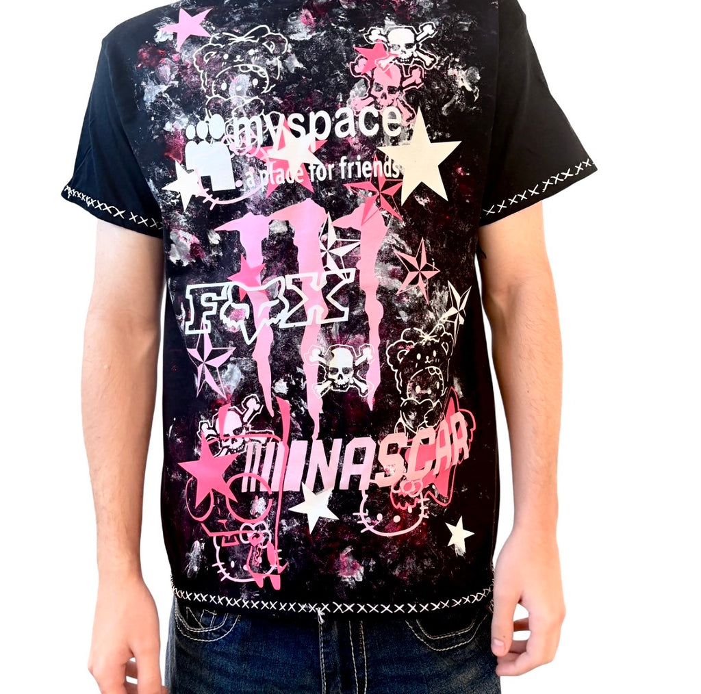 Pink scene core top