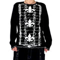 Alternative Fleur de lis long sleeve top