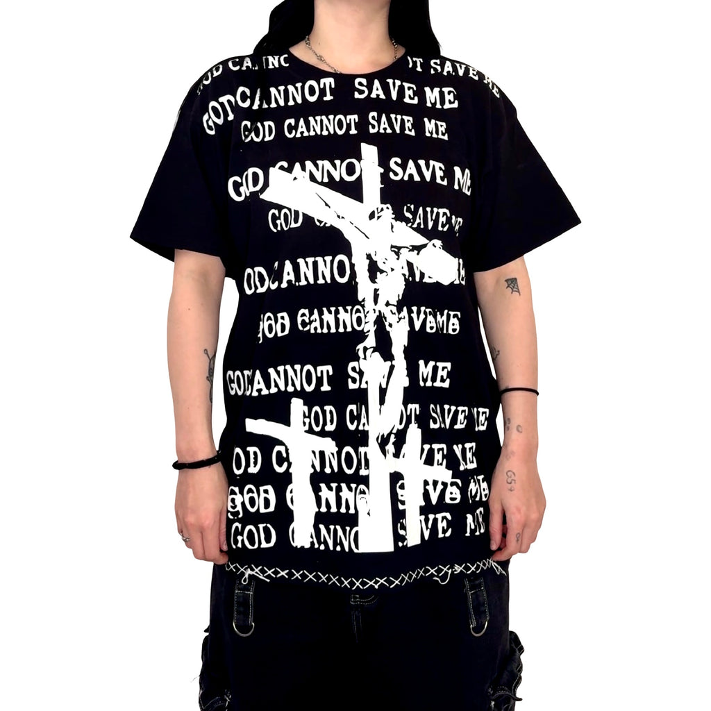 “God can’t save me” top