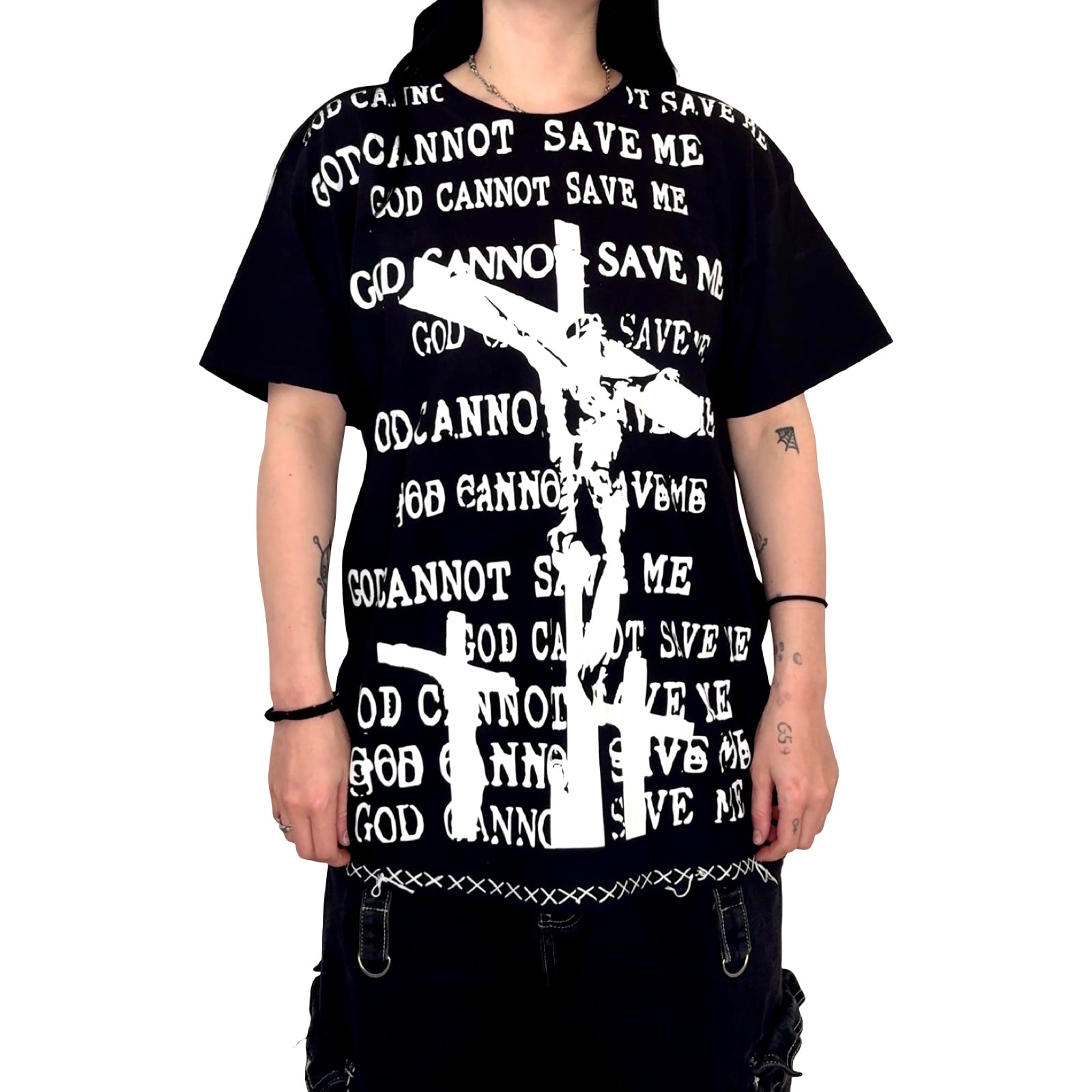 “God can’t save me” top