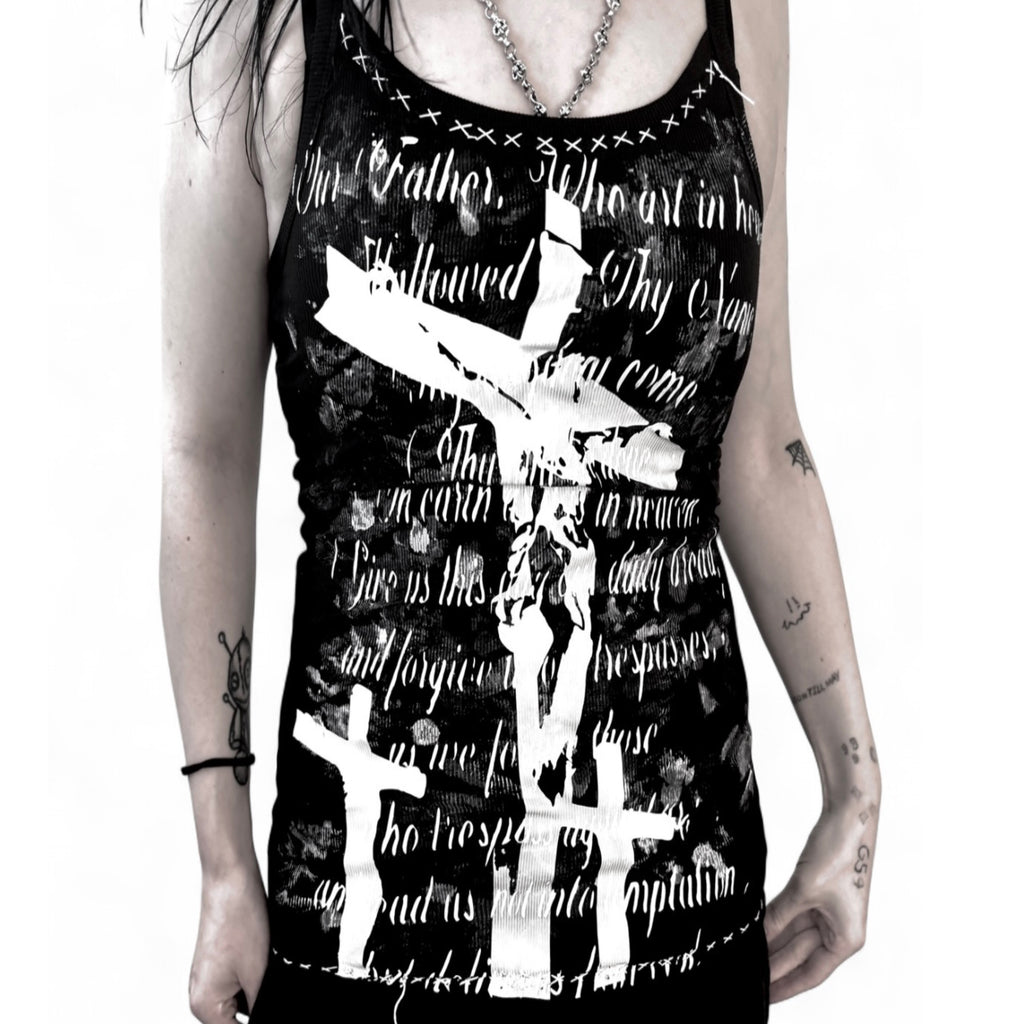 Alternative cross tank top top