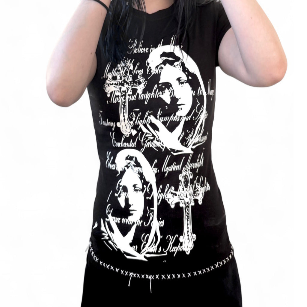 Mother Mary cross top