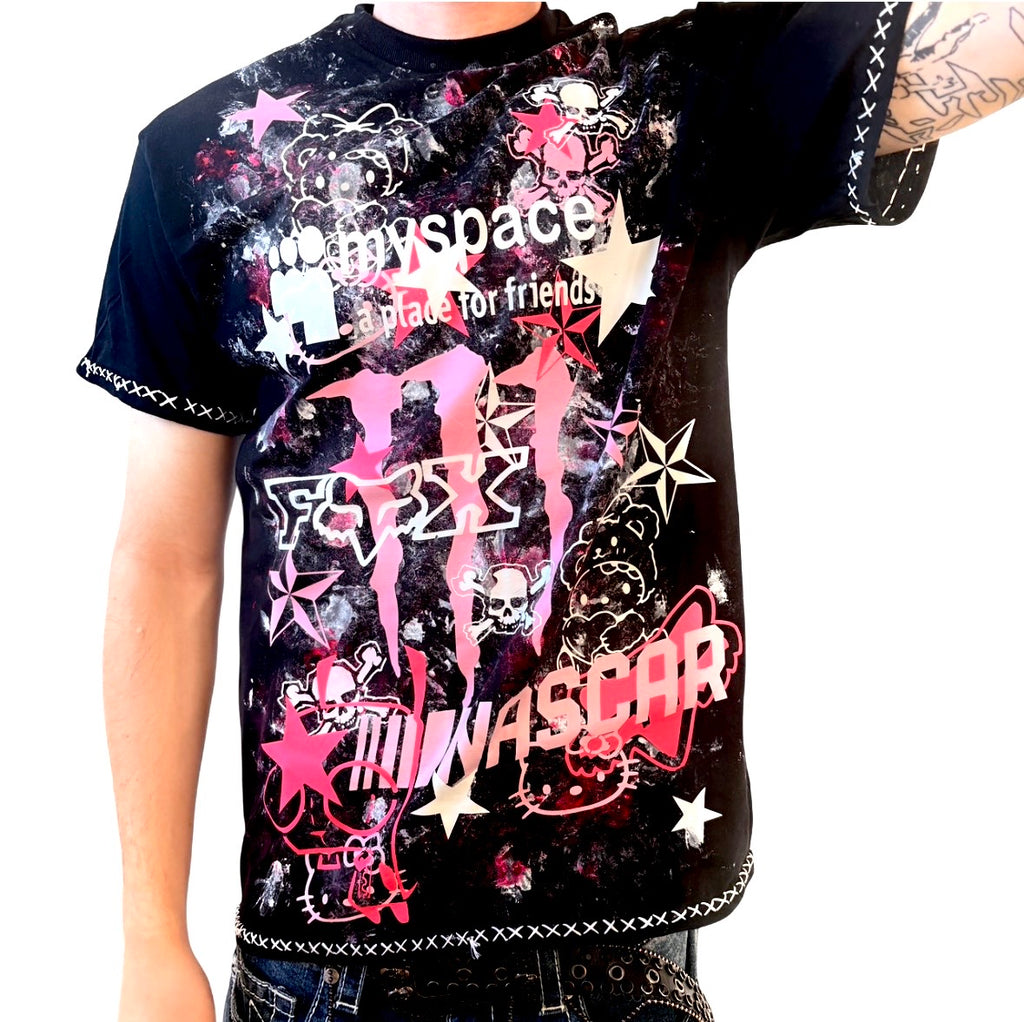 Pink scene core top